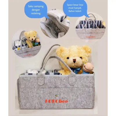 CADDY BAG / Diaper bag / Tas BAYI / canvas caddy bag / Rope Diaper Bag / kinderkeen / kokobee