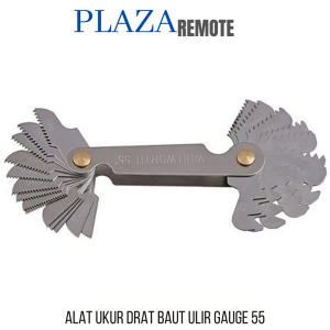 PENGUKUR BULIR BAUT Drat - Mal Ulir / Mal Drat / Thread Screw Pitch Gauge 55 DERAJAT