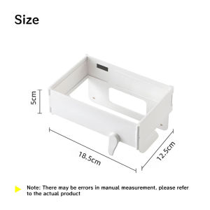 Wall Mounted Folding Trash Can Plastic Trash Can Foldable Design Kitchen Storage Organizer Kitchen Tools Kitchen Bathroom Trash Can Plastic Bag Storage Rack Multi-Functional Household Cleaning Tool