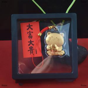 [COD] fhsav New Good Luck Cat Yuanbao Cat Phone Chain Camera Keys Cord Chain Cute Lanyard Keychain New Year Gift