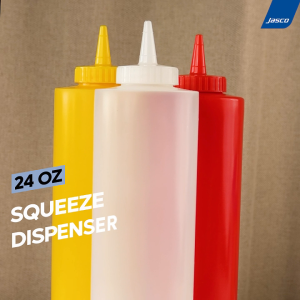 Jasco ขวดซอส ไม่มีจุกปิด 24oz (720ml) ปลอดภัย การสัมผัส 24 ชั่วโมง