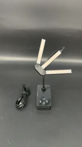 Portable 3 Head Clip On Book Light for Reading in Bed Rechargeable LED Music Stand Lamp Flexible Gooseneck 12 Brightness Modes Eye Protection Piano Desk Clamp Light Type C