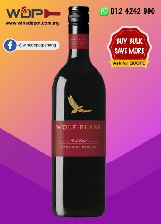 WOLF BLASS RED LABEL CABERNET MERLOT WOLFBLASS