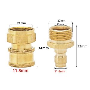 12/15mm Adapter for High Pressure Washer Spout Kit Quick Connect Kit Copper High Pressure Washer Spout Quick Connector