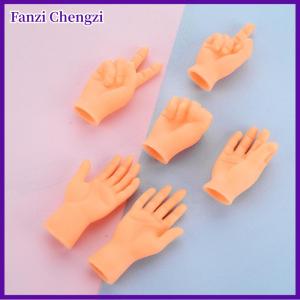 Fanzi 1 Bộ mèo Đồ chơI mèo cử chỉ ngón tay cot mèo ngón tay tay tay áo mini mô hình tay Silicone găng tay vật nuôi tương tác Đồ chơI mèo công cụ massage