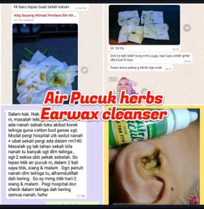 ORIGINAL Earwax cleanser Air Pucuk 15 ML - READY STOCK