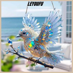LEYOUFU New Acrylic chim trang trí nhà Mặt dây chuyền phòng khách ban công sân treo Mặt dây chuyền sinh nhật và quà tặng trang trí kỳ nghỉ