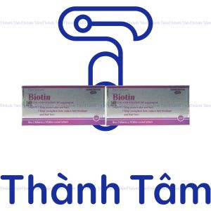 [ Hộp 20 ] Viên uống BIOTIN bổ sung biotin+vitamin B5 giúp giảm rụng tóc bảo vệ da chắc móng – Hộp 20 viên
