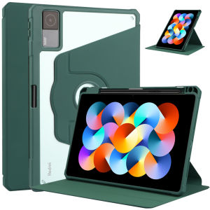 XIAOMI REDMI PAD SE 11 INCH 2023 CASING AUTO WAKE/SLEEP 360 ROTATING ACRYLIC CRYSTAL PROTECTIVE CASE