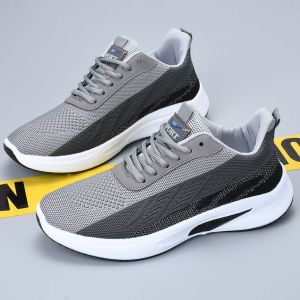 Mens summer breathable new style fly woven mesh casual versatile youth running sports fashion shoes