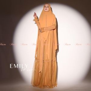 ORIGINAL Gamis Syari Emily Set by Ray.na gamis busui realpic ORI