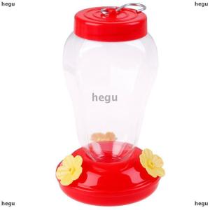 [COD] hegu Field Feeding hummingbird bottle garden outdoor plastic flower iron hook Feeder