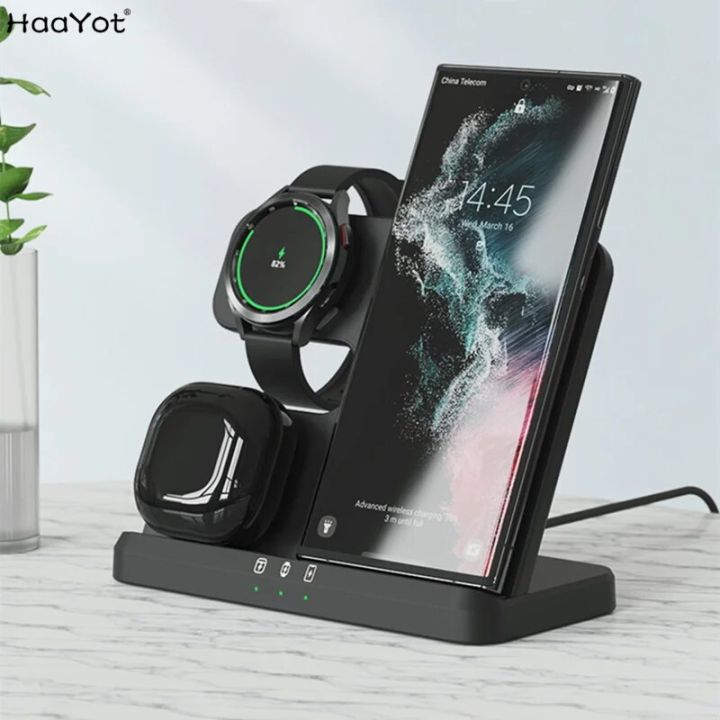 3 In 1 Wireless Charging Station For Galaxy Watch 6/5 Pro/4/3/active 2