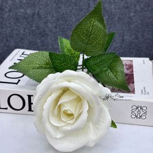 COMBO 5-10 Cành Hồng Nhung Nữ Hoàng 1 Bông Bó Hoa Cắm Điểm Trang Trí Cưới. Hoa Lụa Decor