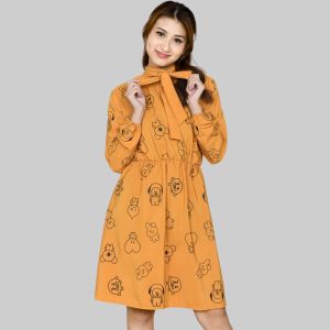 Monellina 9454 Dress Wanita Lengan Panjang