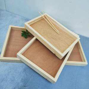 MTDESIGN รุ่น MT054-1 ถาดเสิร์ฟอาหาร ถาดไม้สี่เหลี่ยม ถาดไม้มินิมอล ถาดใส่อาหาร ถาดไม้งานฝีมือ อุปกรณ์เสิร์ฟอาหาร กล่องใส่ของทั่วไป ถาดใส่ของ