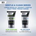 [40 GR] MEN'S BIORE FACIAL FOAM ACNE BRIGHT CARE - BRIGHT ENERGY - COOL OIL CLEAR - 40GR. 