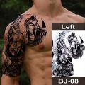 【HBESTY Magic Tattoo】 Men Temporary Tattoos Large Body Art Painting Shoulder Chest Arm Muscle Tattoo Stickers Totem Dragon Tattoo Pattern Waterproof. 