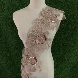 Renda Lace Manik Tinggi 19cm Renda Labuci Manik Lace Baju Kurung