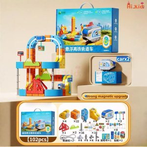 SG STOCK 3D Infinity Track Magnetic Electric Train Track Toy Magnetic Building Blocks Track Car Gifts For Children