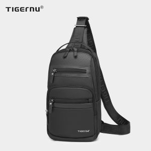 Tigernu  T-S 8173 กระเป๋าคาดอกกันน้ำกันรอยเหี่ยวย่นกระเป๋าคาดอกแฟชั่นสำหรับผู้ชาย iPad 7.9นิ้ว