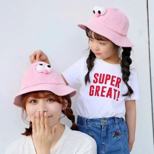 Mũ cho bé gái và bé trai vòng đầu mũ 52Cm vải nhung hình đôi mắt to tròn 5 màu