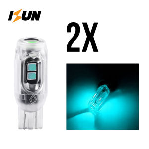 ISUN Lampu LED T10 Projector W5W Resin 5 SMD 3030 Lampu Kota DC12V/1W