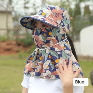 MELODI Rộng vành Mũ che nắng Chống tia cực tím Thoáng khí Mũ lưỡi trai che nắng Thường ngày Bảo vệ cổ Mũ đuôi ngựa cho nữ Ngoài trời