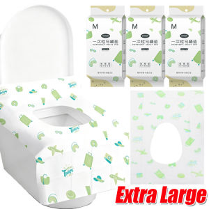 10Pcs Disposable Toilet Seat Covers / Extra Large Waterproof Toilet Cover for Travel / Individually Packed
