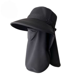 UPF50+ Sun Hat Full Face Neck Cover Breathable Anti‑UV Cycling Fishing Hat