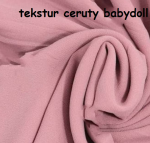 Kain Ceruti Babydoll Premium Ceruty Meteran Bahan Seruti Bebi doll ceruty baby dol Gramasi 110gr Harga 1m