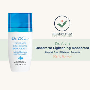 Dr. Alvin Underarm Lightening Deodorant Roll-on 50mL Alcohol-Free Niacinamide Whitening