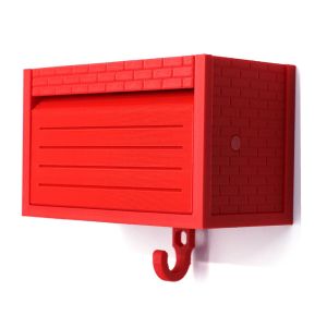 EHTYR Creative Car Garage Key Holder Multifunctional with Opening Door Wall Mount Key Rack Durable Funny Car Key Hook Rack Entryway