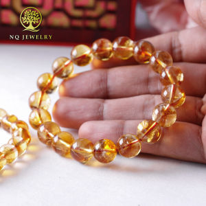 Vòng tay đá thạch anh vàng hợp mệnh Kim & Thủy - NQ Jewelry