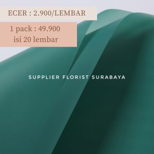 SFS - [5 LEMBAR] KERTAS BUNGA SATU WARNA POLOS/WRAPPING PAPER CELLOPHANE/ WRAP BUNGA/FLOWER WRAP/PEMBUNGKUS KERTAS WATERPROOF