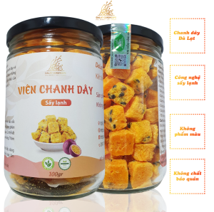 Viên chanh dây chanh leo khô sấy lạnh - Dalat Cordyceps