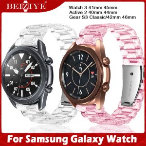 Dây đeo thể thao trong suốt cho Samsung Galaxy Watch 3 Dây đeo 41mm 45mm Dây đeo Galaxy Watch 42mm 46mm thép trong suốt cho samsung galaxy active 2 Dây đeo đồng hồ 40mm 44mm Galaxy Gear S3 Classic Strap