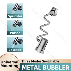 New 3 Modes Kitchen Faucet Pullout Extender 360 Degree Rotation Extension Pressurized Without Splash Faucet Universal2026