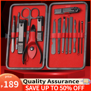 EIDERFINCH NC-15 Nail Clipper Set Stainless Steel Fingernails & Toenails Nail with Leather Case