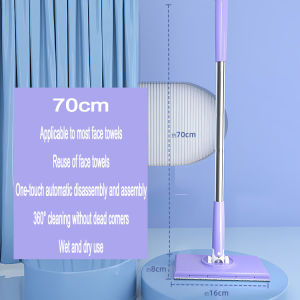 【In Stock 】Face Towel Mop Disposable Cloth Mop Household 360°Rotating Mini Mop Mop Tisu Pakai Buang 洗脸巾拖把