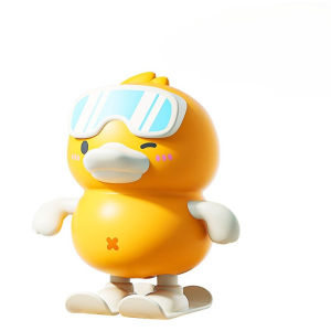 Funny Wobbling Jumping Duck Toy Cartoon Ski Adventure Wind-up Jumping Duck Toy Baby Gifts
