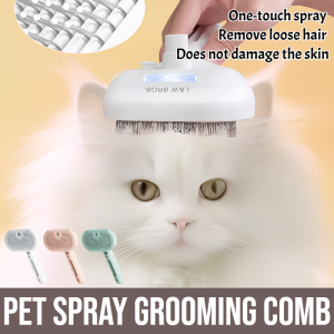 Pet Spray Grooming Comb Hair removal comb Dog Cat Grooming Massage Brush Massage Pet Hair Remover