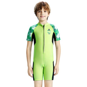New 2.5MM Childrens Diving Suit Boys Short Sleeve Thermal Swimsuit for Kids Snorkeling Surfing Jellyfish Suit