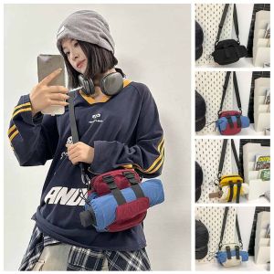 HEFEI Umbrella Storage Pocket Water Bottle Carrier Bag Contrast Color Shoulder Strap Water Bottle Holder Universal Handle Water Bottle Sling Bag Case Walking