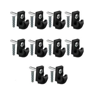 10pcs Screw In Ceiling Hooks Heavy Duty Ceiling Hooks ABS Hanging Hook Upgrades for Hanging lamp & Plant Holders