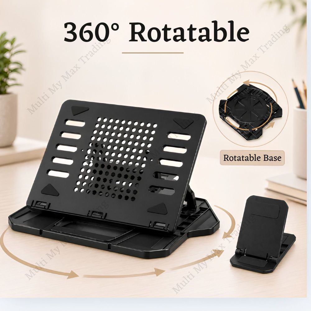 Adjustable Portable Laptop Stand Non-slip Ventilated Holder_voghion.com