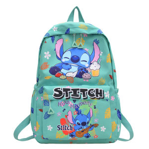 LZ59 Stitch Backpack Large Capacity Lightweight Fashion Simple Female Cartoon Kids School Bag L59Z