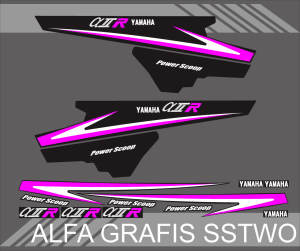 STIKER STRIPING VARIASI YAMAHA ALFA GRAFIS SSTWO