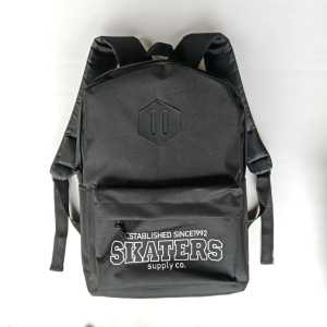 Backpack Pria Sporty Warna Solid dengan Motif Skaters