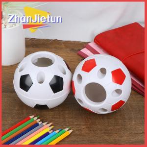 zhanjietun 1pc Soccer Ball Shaped Toothbrush Pen Pencil Holder Desktop Rack Student Gift